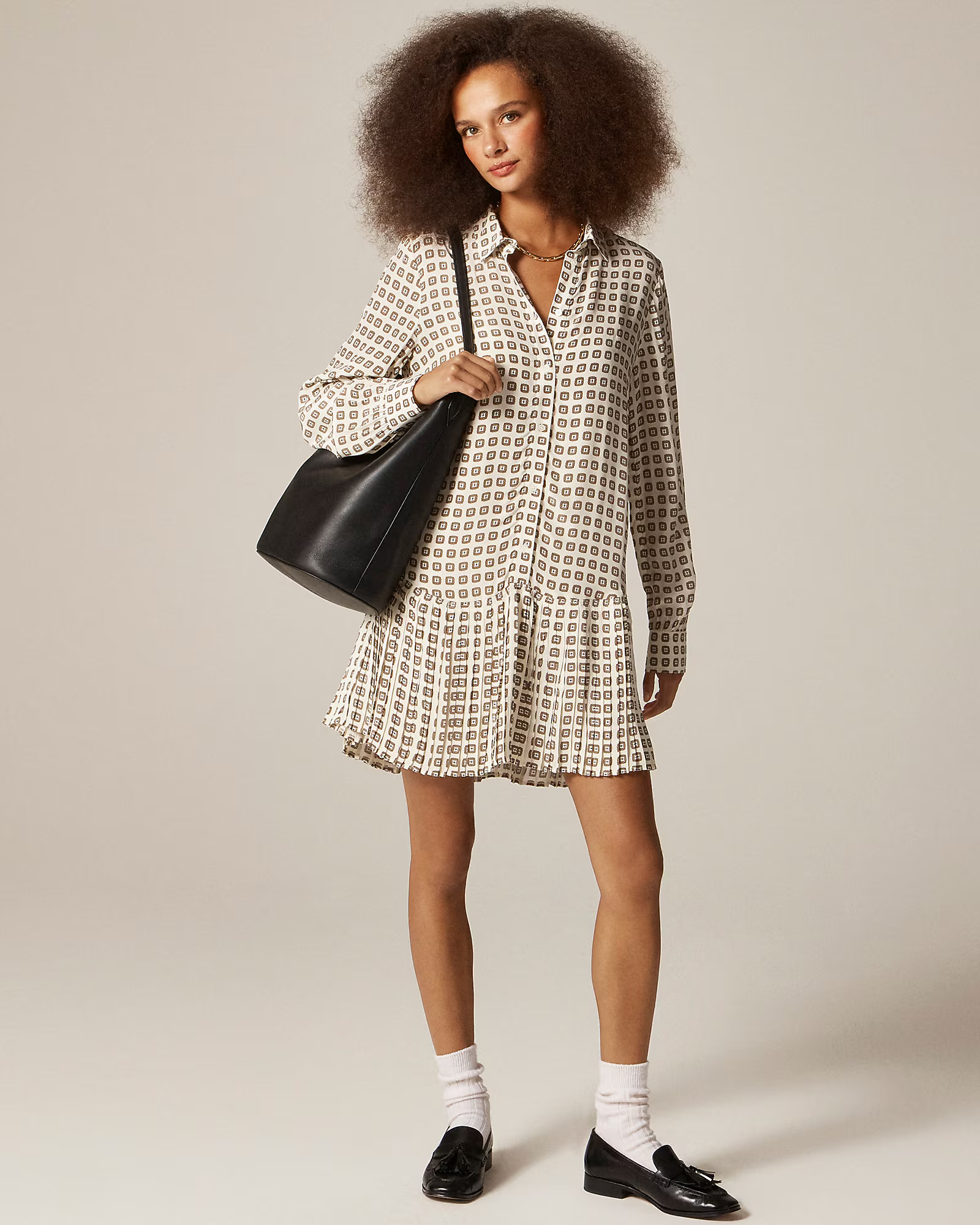 New Amelia shirt-dress in foulard print | J. Crew US