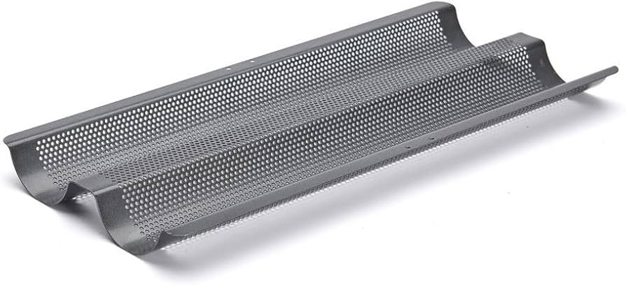 de Buyer Baguette Pan - Creates 2 Perfectly Crispy, Golden Baguettes - Nonstick & Easy to Use - P... | Amazon (US)