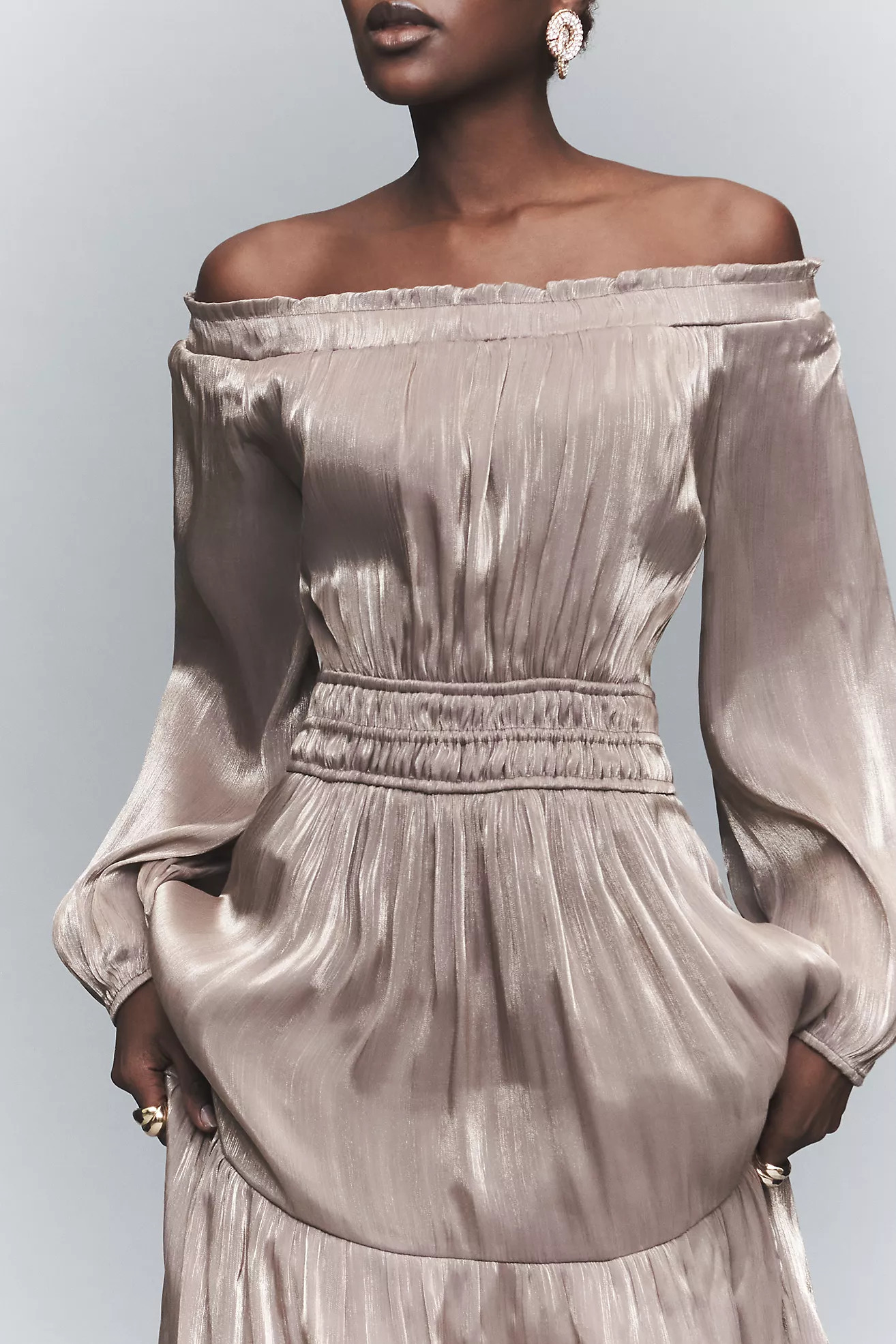 The Somerset Off-Shoulder Maxi Dress | Anthropologie (US)