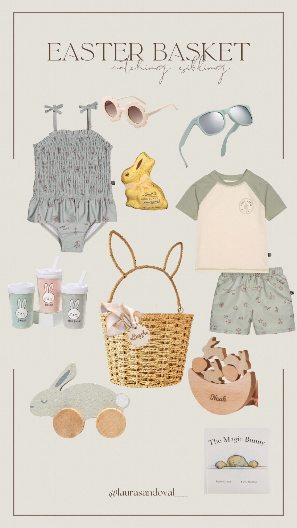 Matching siblings easter basket 🤍 🐰 

Baby boy 
First Easter 
Baby girl 
Beach theme Easter Basket 
Kids matching sets 
Summer easter basket 
Sippy cups 
Bunny chocolate 
Boy 
Girl 
Toddler boy 
Toddler girl 
Easter toys 
Easter gifts 
kids 
Family 
Kids swimsuits 
Kids sunglasses 
Amazon finds 
Amazon 
Kid books 
Bunny basket 
Basket tag 
Easter tag 
Personalize tags 
Wooden toys 

#LTKkids #LTKSeasonal #LTKfamily