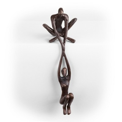 Danya B Man Lifting Woman from Ledge Bronze Sculpture | Target
