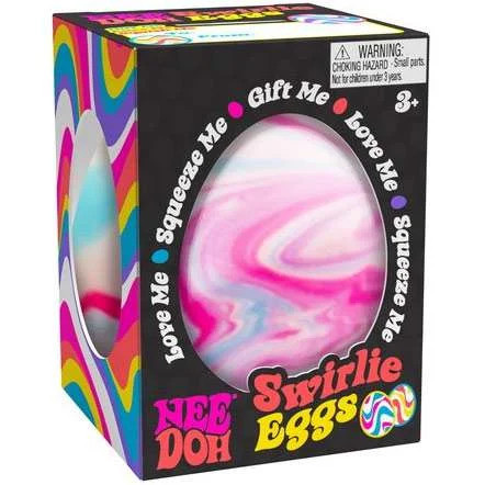 Nee Doh Swirlie Eggs – Colorful Stress Relief Squishy Toy for Kids & Adults, 1ct | Walmart (US)