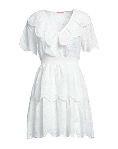 White Wise Woman Mini dress White Size 8 Polyester | YOOX (US)