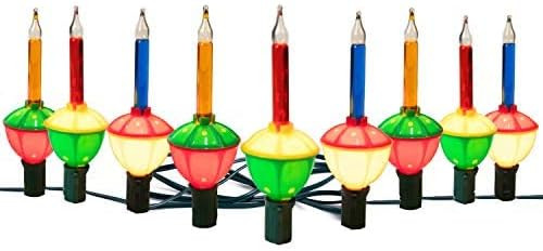 Brightown Christmas Bubble String Lights - 2 PC 9 Traditional Multicolor Bubble Lights UL Listed ... | Amazon (US)