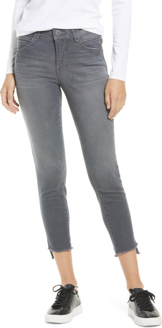 Ab-Solution Frayed Step Hem Skinny Jeans | Nordstrom