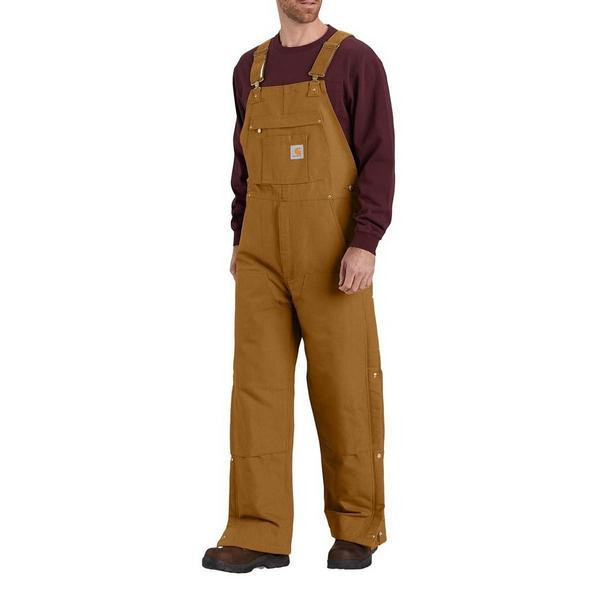 Men's Carhartt Loose Fit Firm Duck Insulated Bib bibs-coveralls | Scheels Sports