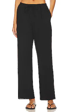 SNDYS Linen Pants in Black from Revolve.com | Revolve Clothing (Global)