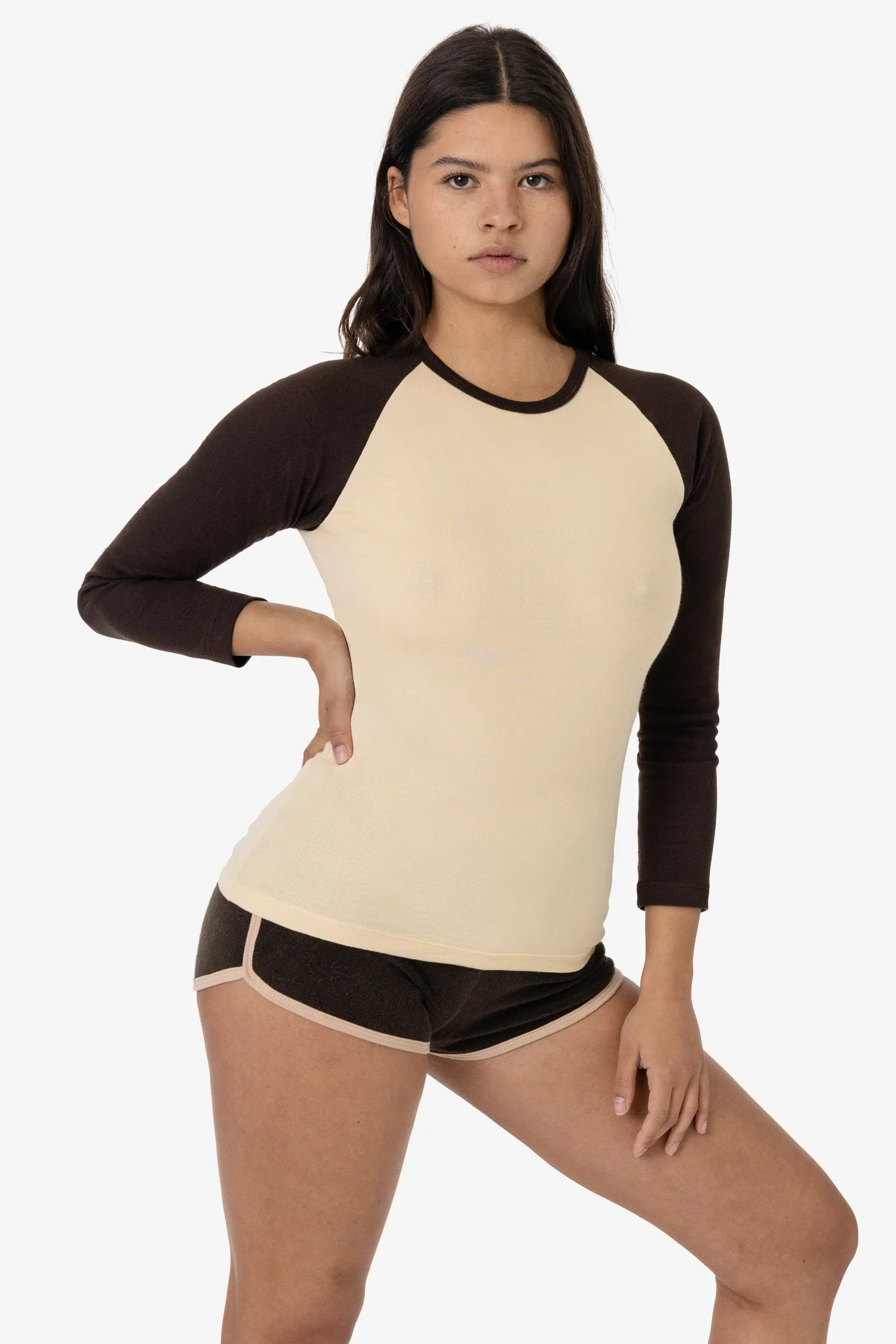 Baby Rib Long Sleeve Raglan | Los Angeles Apparel