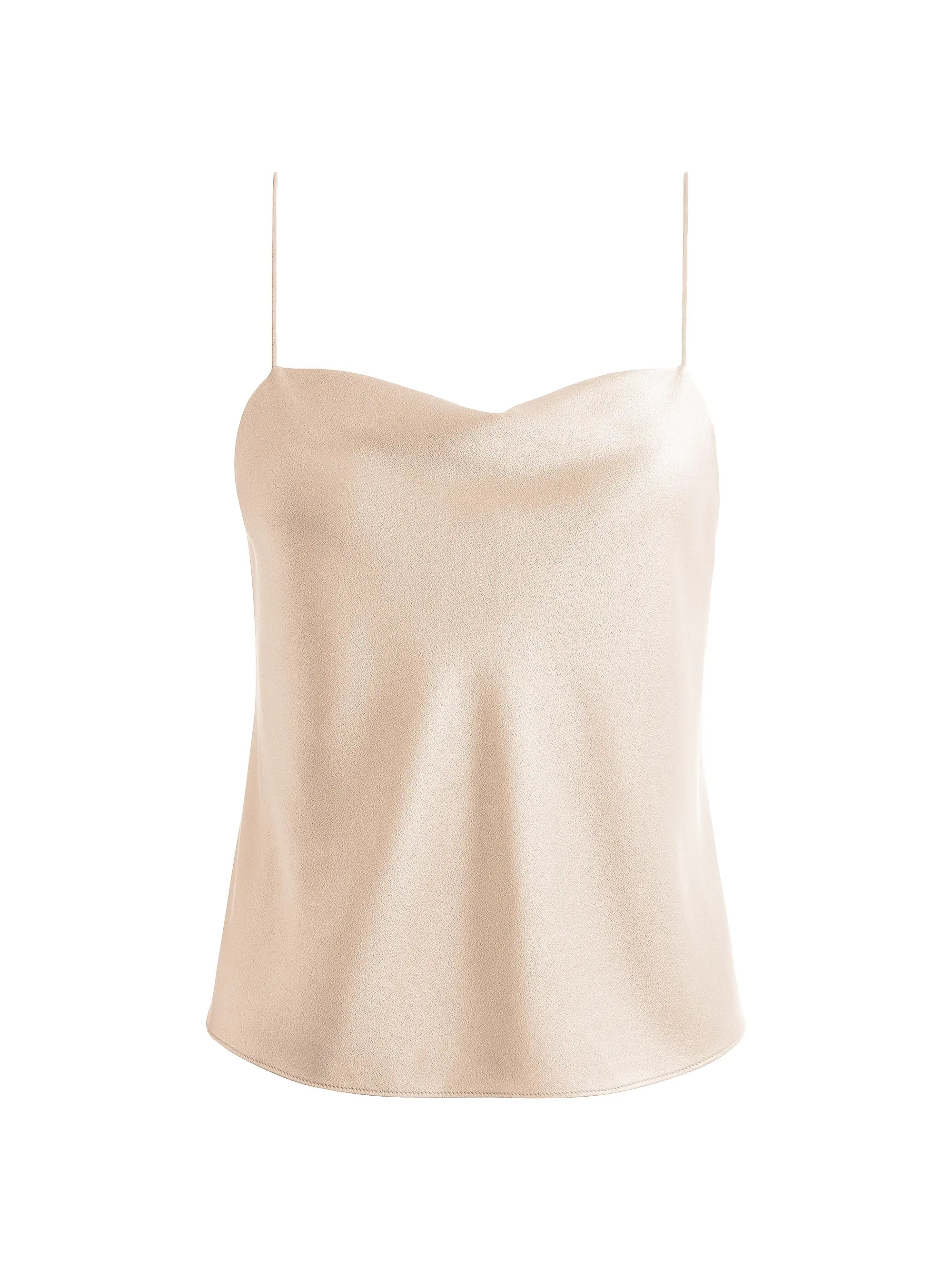 Harmon Draped Satin Tank Top | Saks Fifth Avenue