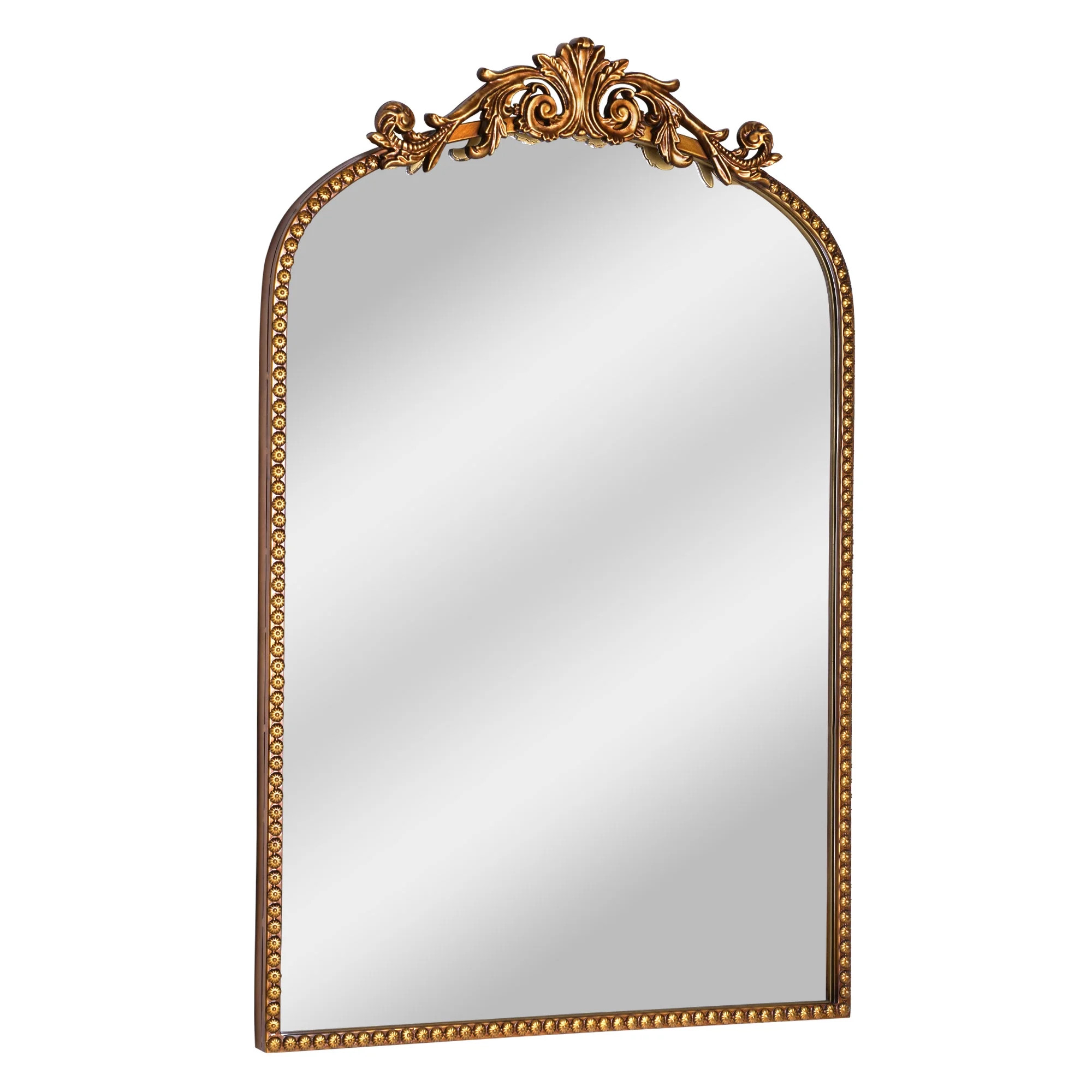 Better Homes & Gardens 20" x 30" Filigree Arch Metal Wall Mirror Decor in Gold - Walmart.com | Walmart (US)