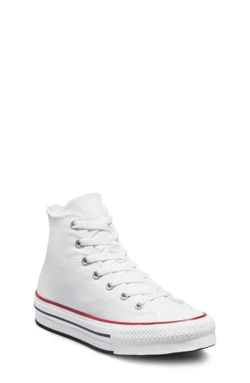 Converse Chuck Taylor® All Star® EVA Lift High Top Sneaker in White/Garnet/Navy at Nordstrom, Size 6.5 M | Nordstrom