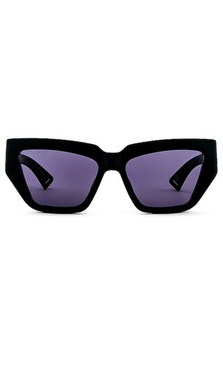Karen Walker Wrap God B Sunglasses in Black. | Revolve Clothing (Global)
