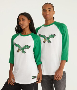 3/4 Sleeve Philadelphia Eagles Relaxed Raglan Tee | Aeropostale