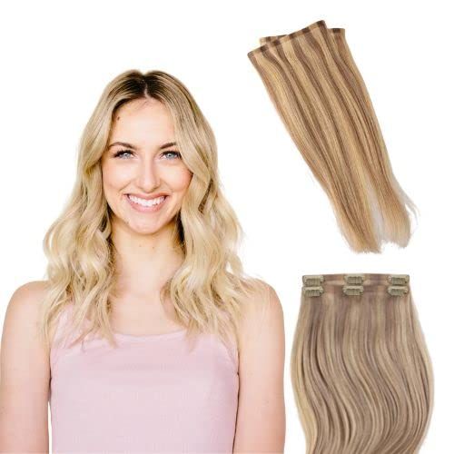 BFB Hair Clip-in Hair Extensions for Women, Real Human Hair Extensions for Short Hair, Sandy Blon... | Amazon (US)