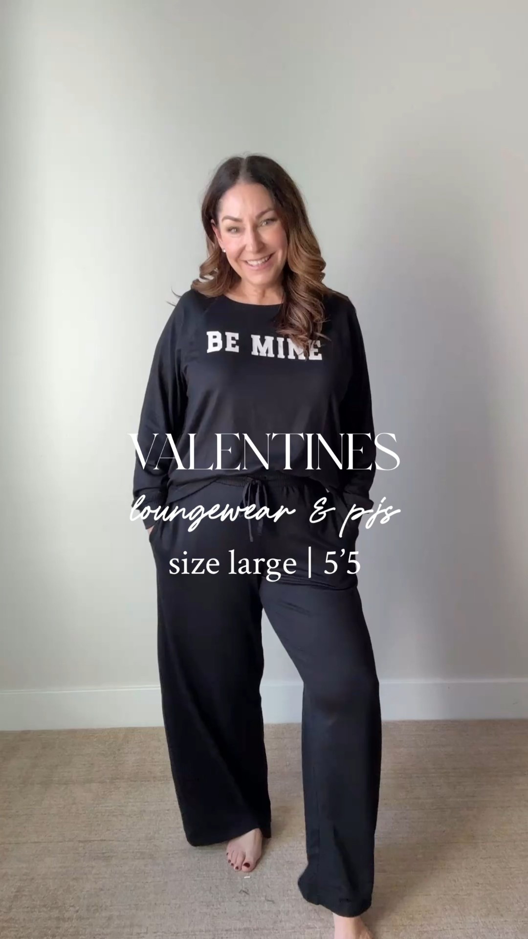 Valentines loungewear wearing large in all styles 

#LTKSeasonal #LTKMidsize #LTKOver40