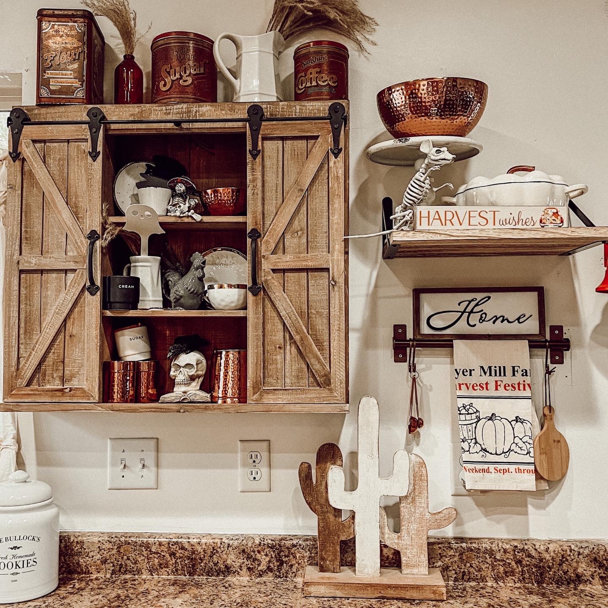 This cute little cabinet sparked all my juices when designing this space!! I love removing plain kitchen cabinets for open shelf’s! Do you?! 

#LTKHoliday #LTKhome