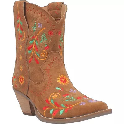 Dingo Women's SUGAR BUG LEATHER BOOTIE, Beige, 9.5M | Belk