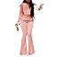 Women's 2 Piece Velour Tracksuit Set Heart Print Long Sleeve Zipper Hoodie Cropped Jacket and Swe... | Amazon (US)