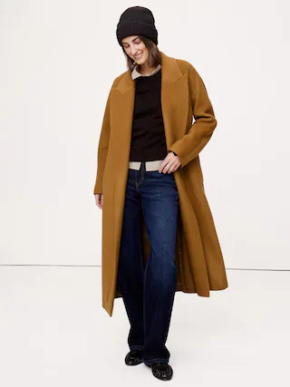 Italian Wool-Cashmere Wrap Coat | Banana Republic (CA)