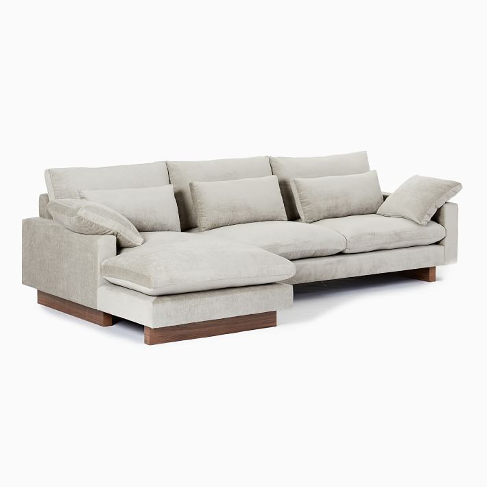 Harmony 2-Piece Chaise Sectional (112"–128") | West Elm (US)