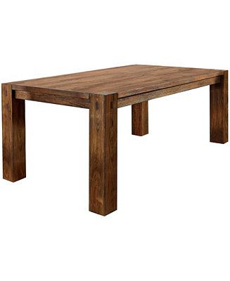 Yukaiah Solid Wood Dining Table | Macys (US)