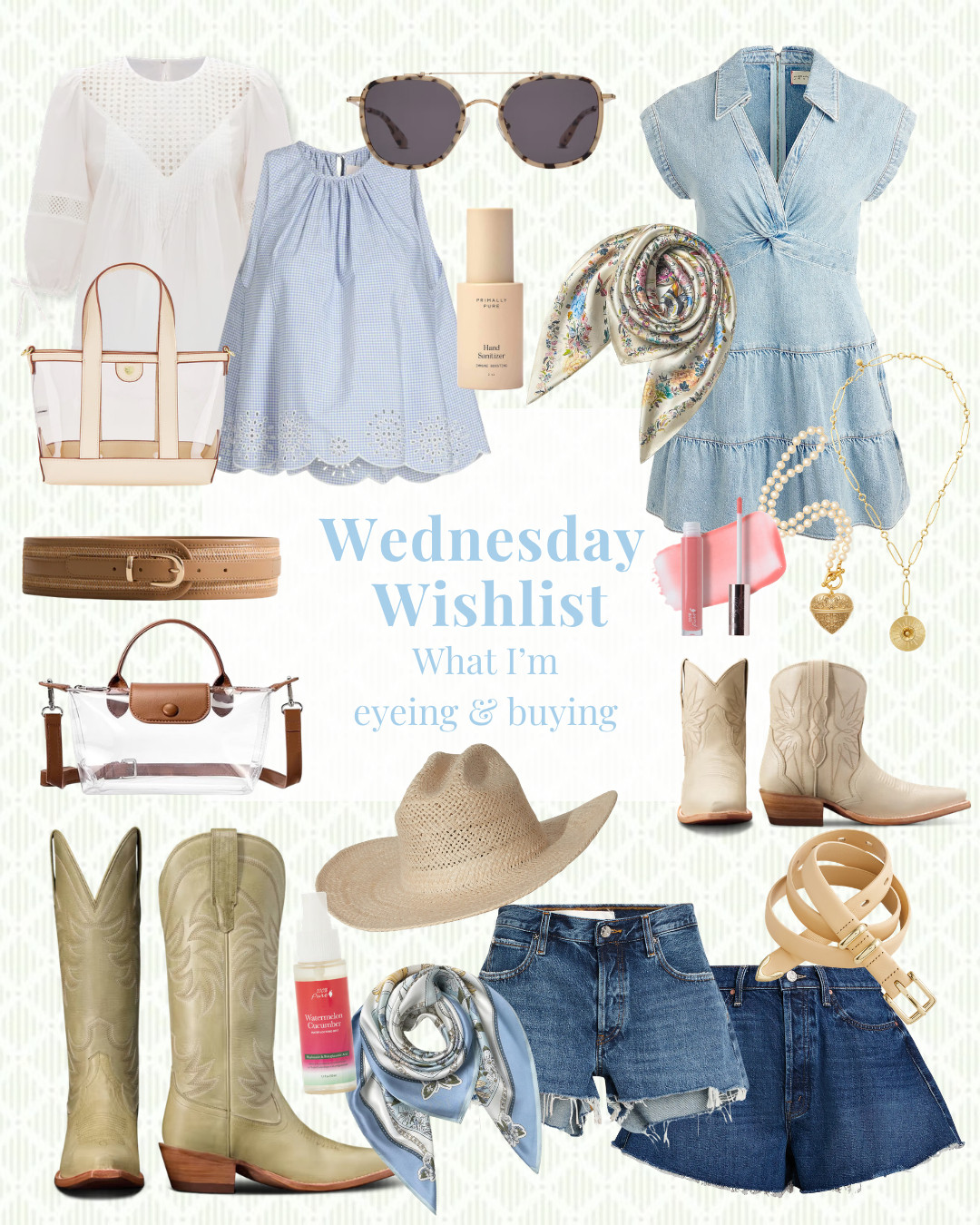 Wednesday Wishlist! I have a couple of country concerts this summer and these are all the things I have had my eye on for them! 

 
