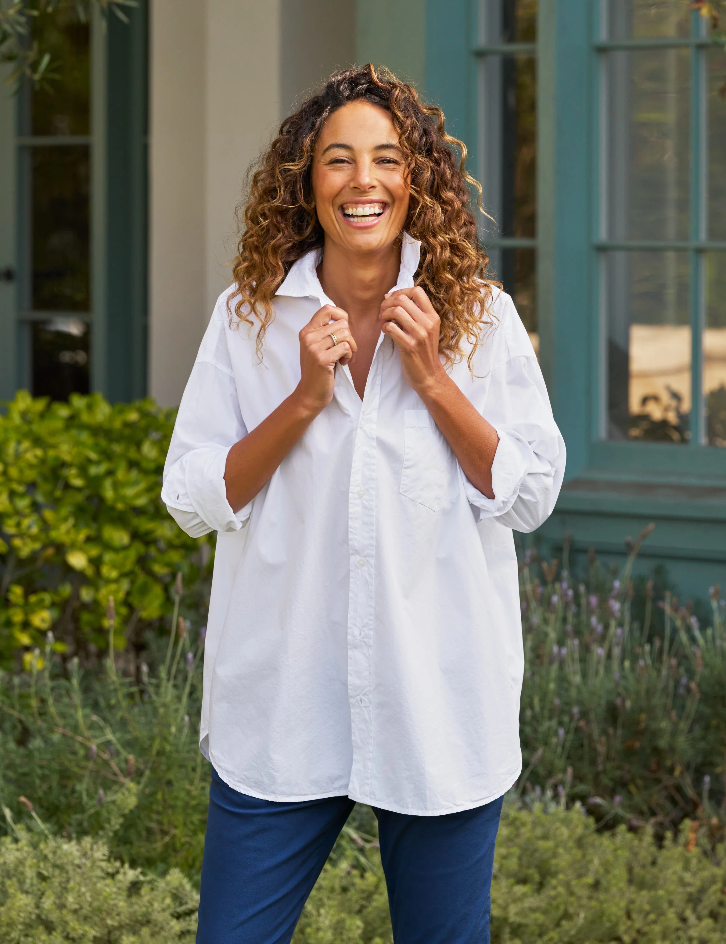 SHIRLEY White, Everyday Poplin | Frank & Eileen