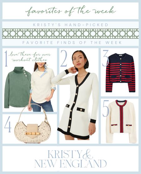 These button collar sweatshirts are a favorite and they have new colors—love a great work dress, cutest lady sweater jackets, great bag for fun in the sun! 

#LTKMostLoved #LTKover40 #LTKsalealert