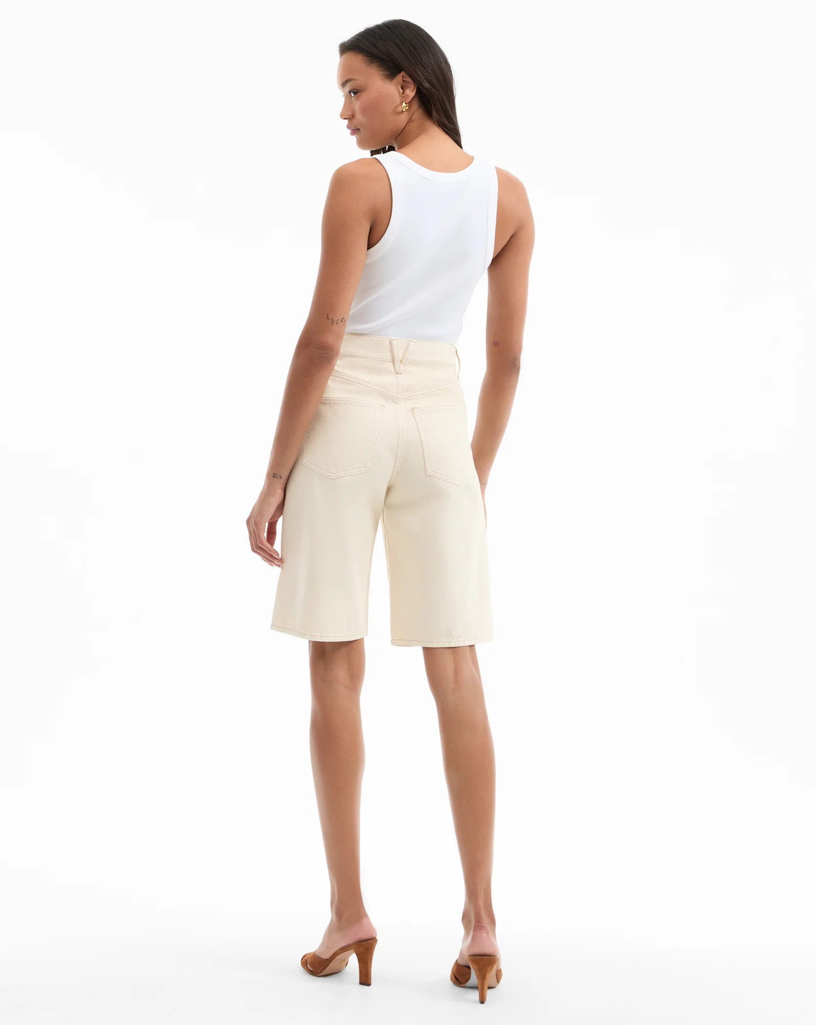 Charlotte Longline Denim Short | Veronica Beard