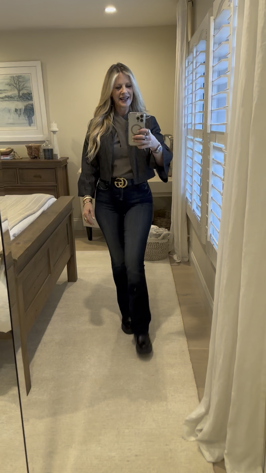 Denim on denim, but make it chic! Loving this dark denim look paired with a sleek black denim jacket from Anatati (not linkable). Their timeless designs, luxe fabrics, and impeccable craftsmanship make every piece a wardrobe staple.

✨ Get 15% off with code TIIU15 at anatati.com ✨

Be sure to follow @anatati on IG 

Red Carpet of Life, LTK over 50, jeans, boots, denim jacket, Theory, L’Agence, Anatati, casual date night , denim on denim

#LTKStyleTip #LTKWorkwear #LTKOver40