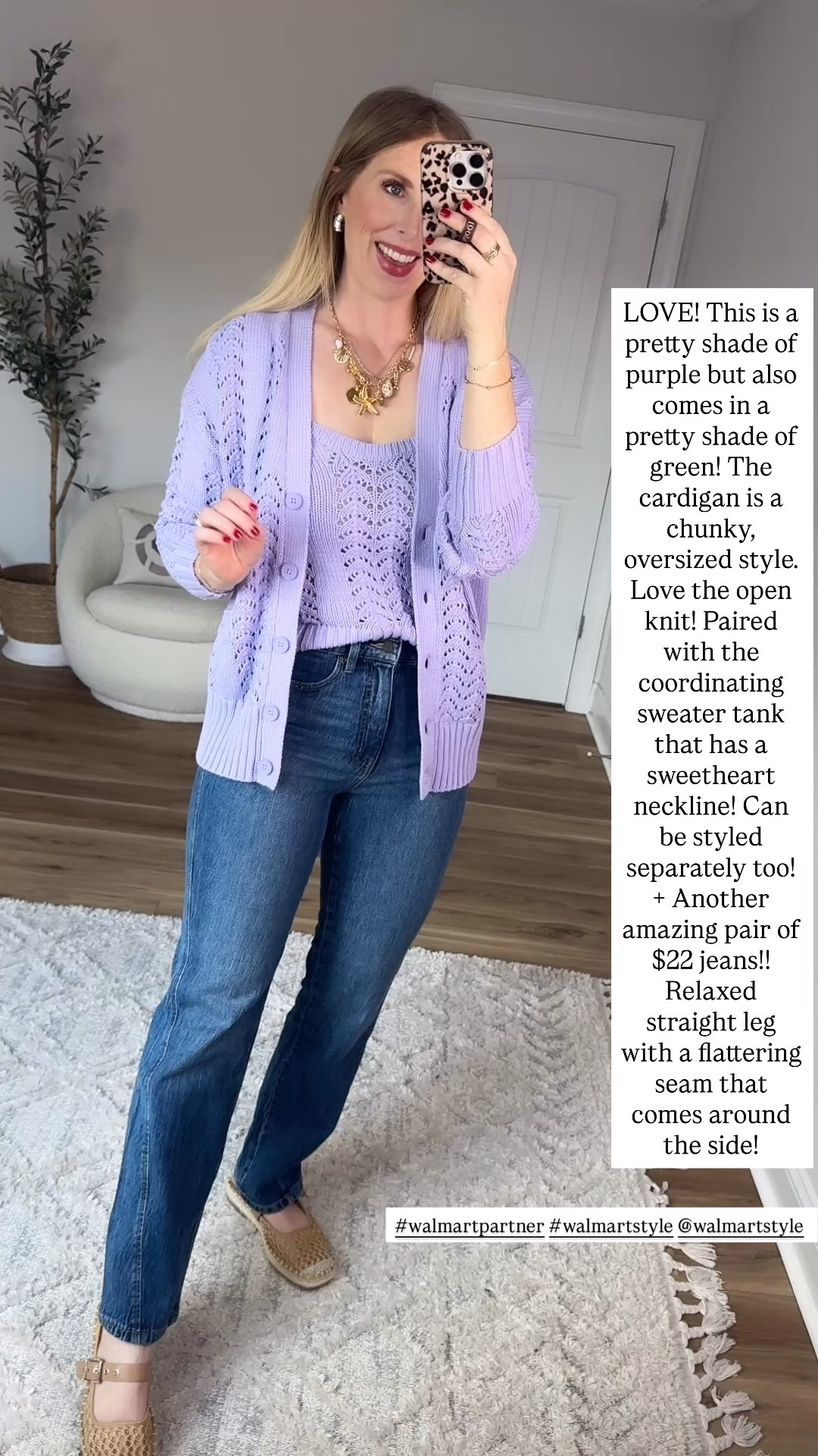 Weekend Walmart Wins try-on
Sweetheart sweater tank- small
Oversized cardigan- small
Front seam jeans- 4

#walmartpartner #walmartstyle @walmartstyle

#LTKmomlife #LTKgrwm #LTKootd