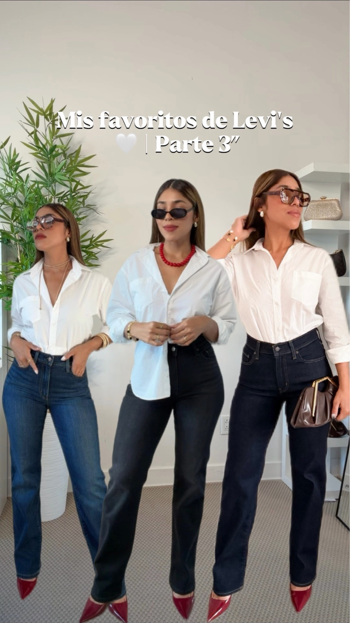 Mis favoritos de Levi’s 👖🤍

3 jeans que me encantaron por su fit y lo fáciles que son de combinar ✨ Cada lavado tiene un vibe diferente, pero todos quedan súper bonitos.

Para referencia:
Mido: 1.60 m
Peso: 64 kg
Cadera: 102 cm
Jeans: talla 27x32
Camisa: talla XS

Todos los productos que utilicé están enlazados directamente aquí en mi LTK 🫶🏻

Modelo de los jeans: Levi’s® 723 High-Rise Straight
Camisa: Levi’s® Women’s Harlie Boyfriend Shirt

@levis  #LevisLTKPartner