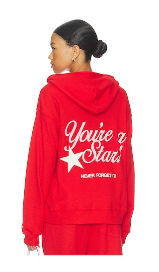 You're A Star Relaxed Hoodie in Red | Revolve Clothing (Global)
