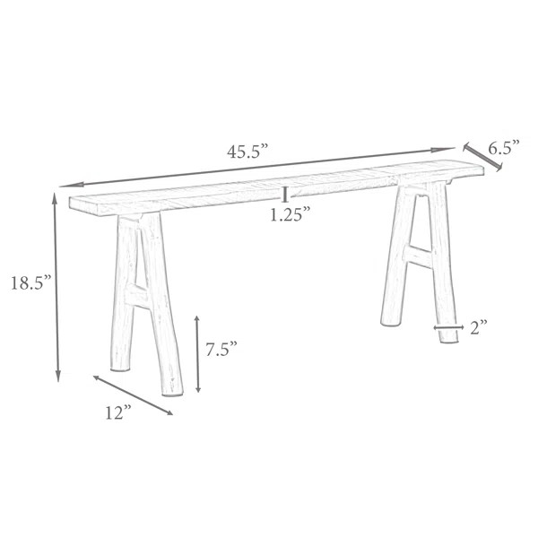 The Santorini Bench brings effortless style and utility to entryways, hallways, or any spot in ne... | Wayfair North America
