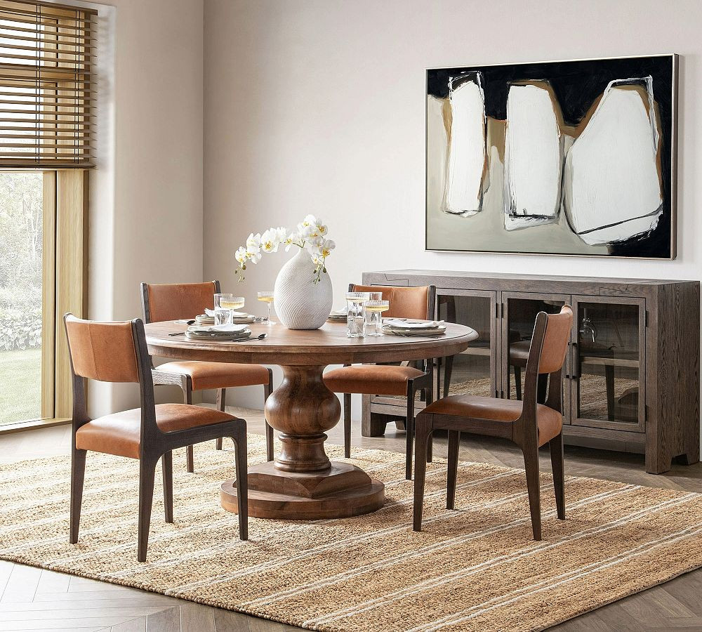 Nolan Fixed Round Dining Table (56") | Pottery Barn (US)