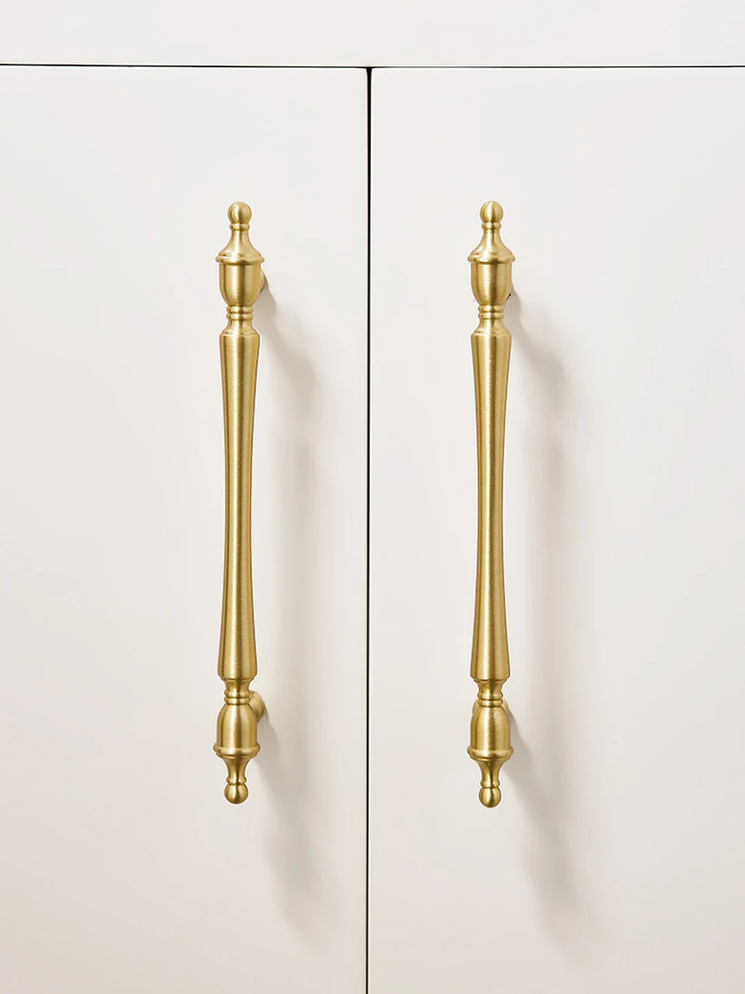 Brushed Brass Cabinet Pulls: Modern French Solid Brass Drawer Handles | Etsy (US)