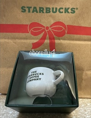 2025 Starbucks Xmas Holiday Espresso Cup Ornament Christmas Winter Ceramic | eBay US