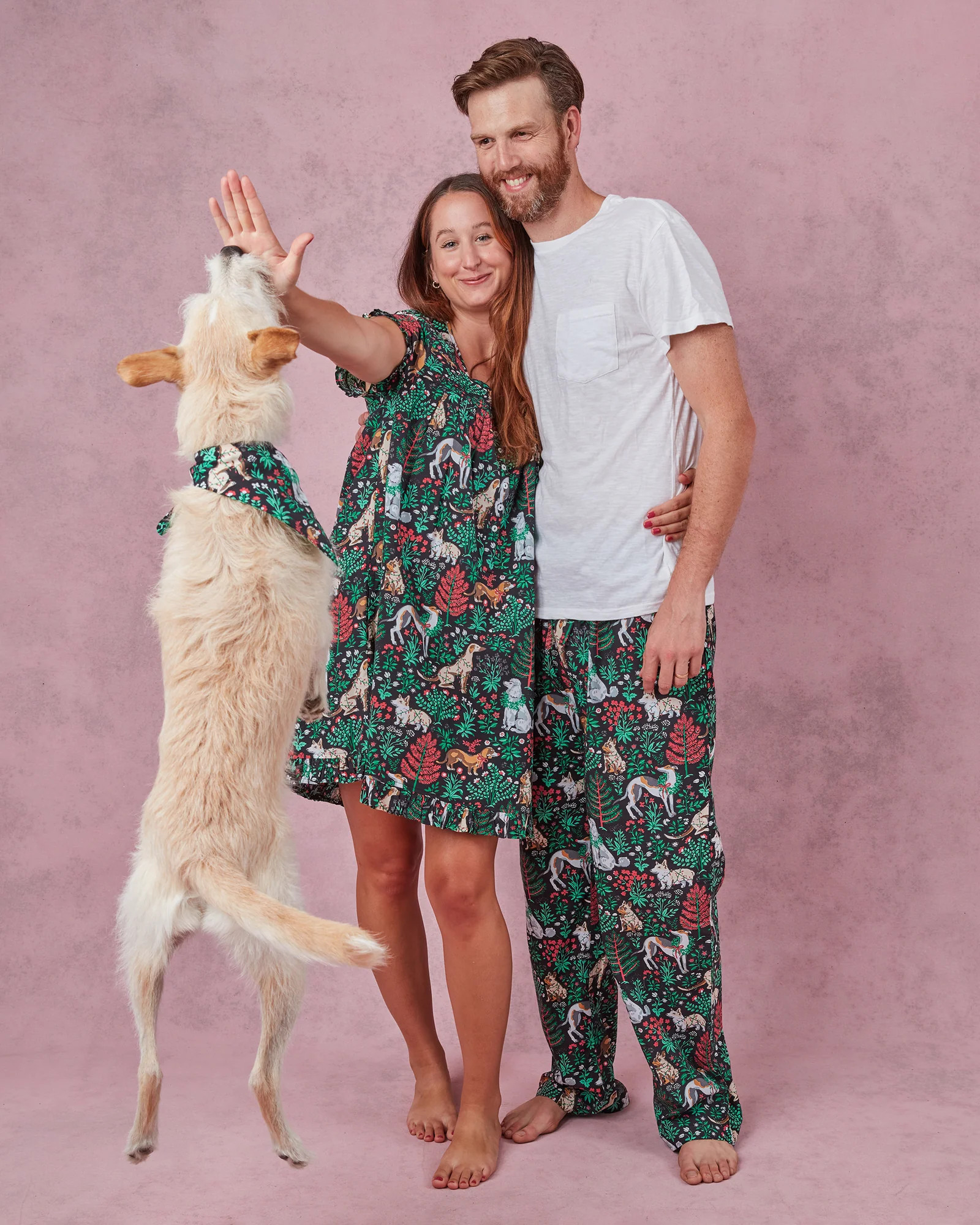 Happy Howlidays - Pintuck Nightgown - Ink | Printfresh