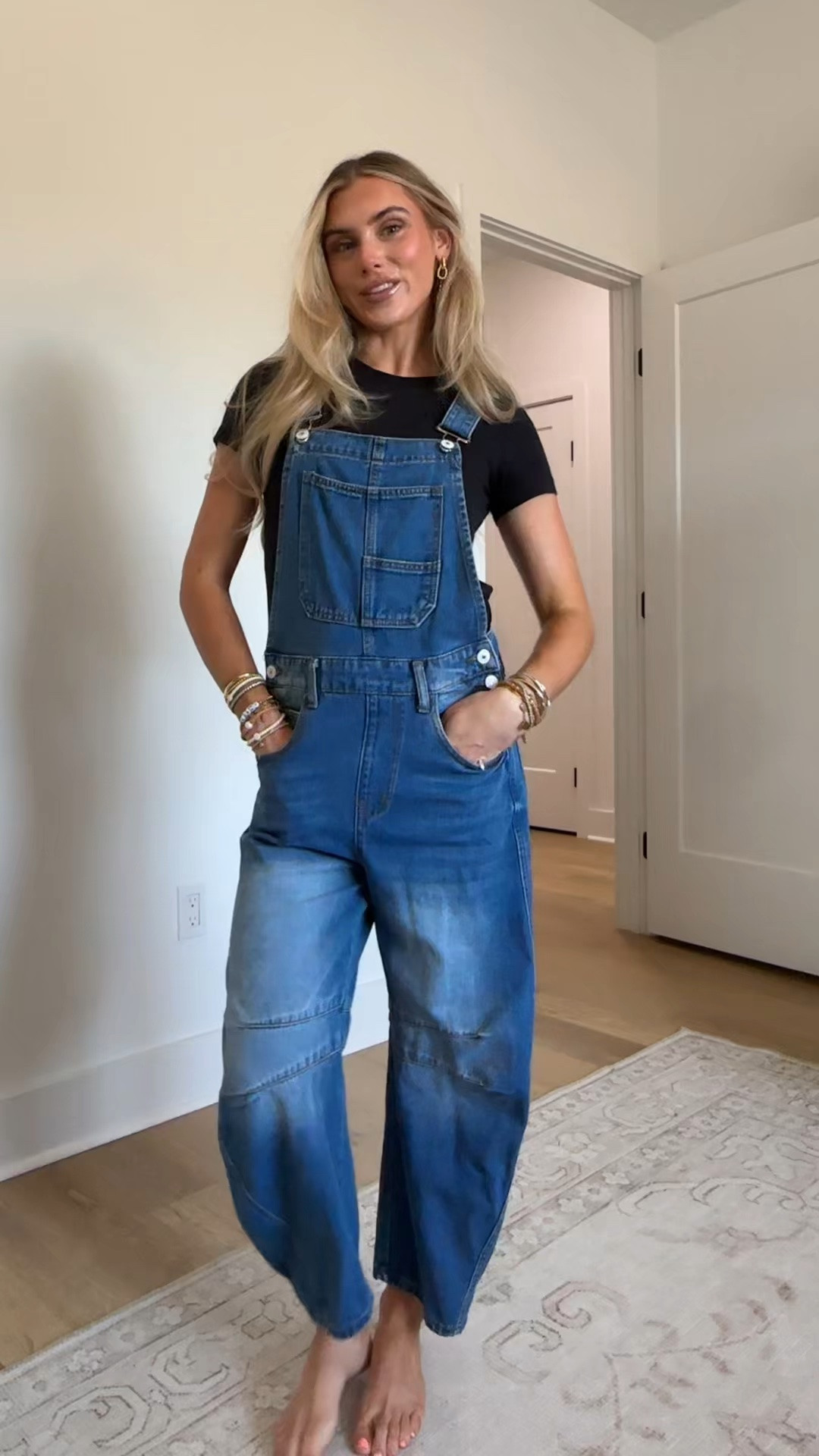 Amazon size xs PLNOTME Womens Denim Bib Overalls Barrel Leg Adjustable Strap Jean Pants Jumpsuits with Pockets

#LTKootd #LTKSeasonal #LTKSaleAlert
