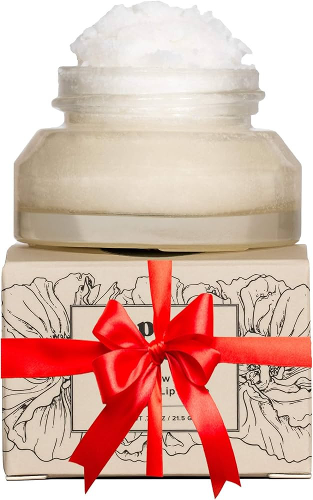 Poppy & Pout Natural Lip Scrub, Moisturizing Sugar Scrub for Dry Lips, Lip Scrubber Exfoliator wi... | Amazon (US)