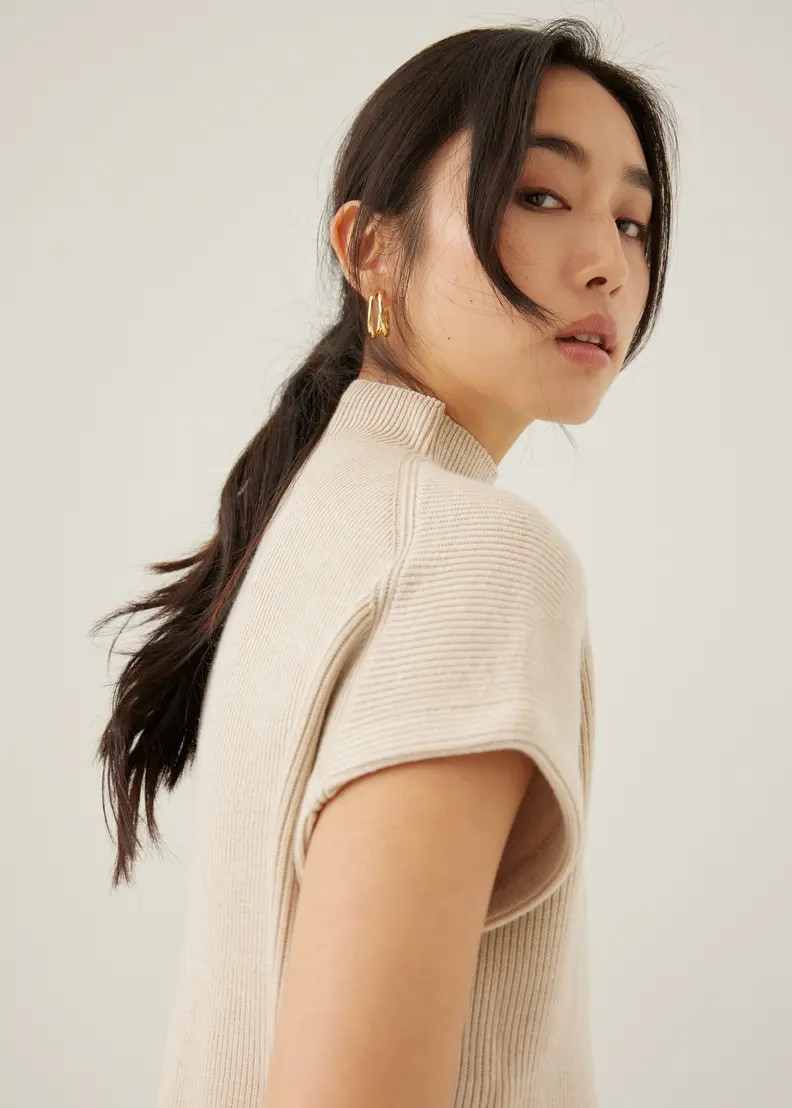 Dencia High Neck Knit Top | Love, Bonito USA