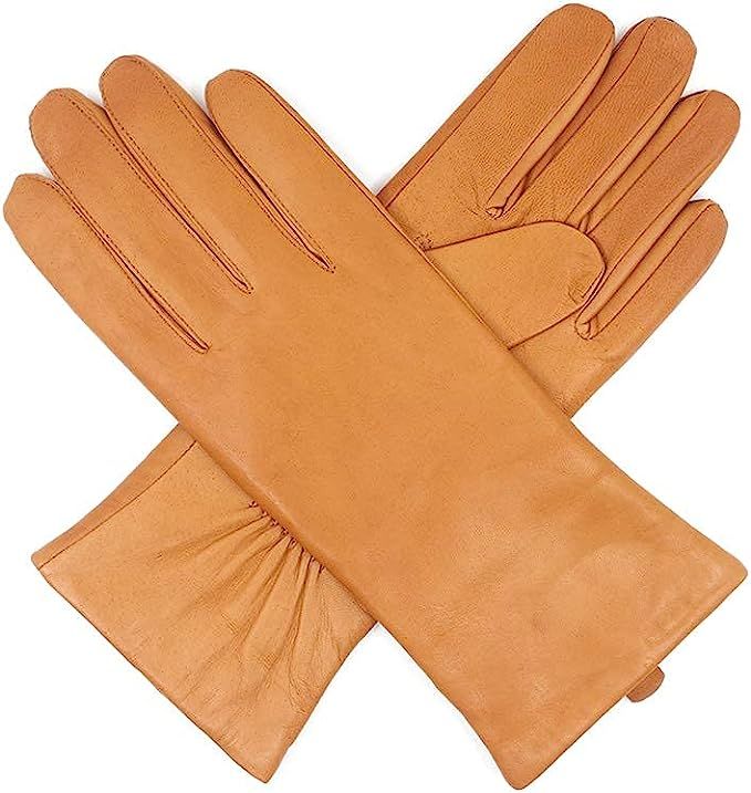 Harssidanzar Women's Leather Winter Gloves,Genuine Lambskin Leather Lined Cashmere Warm Driving G... | Amazon (US)