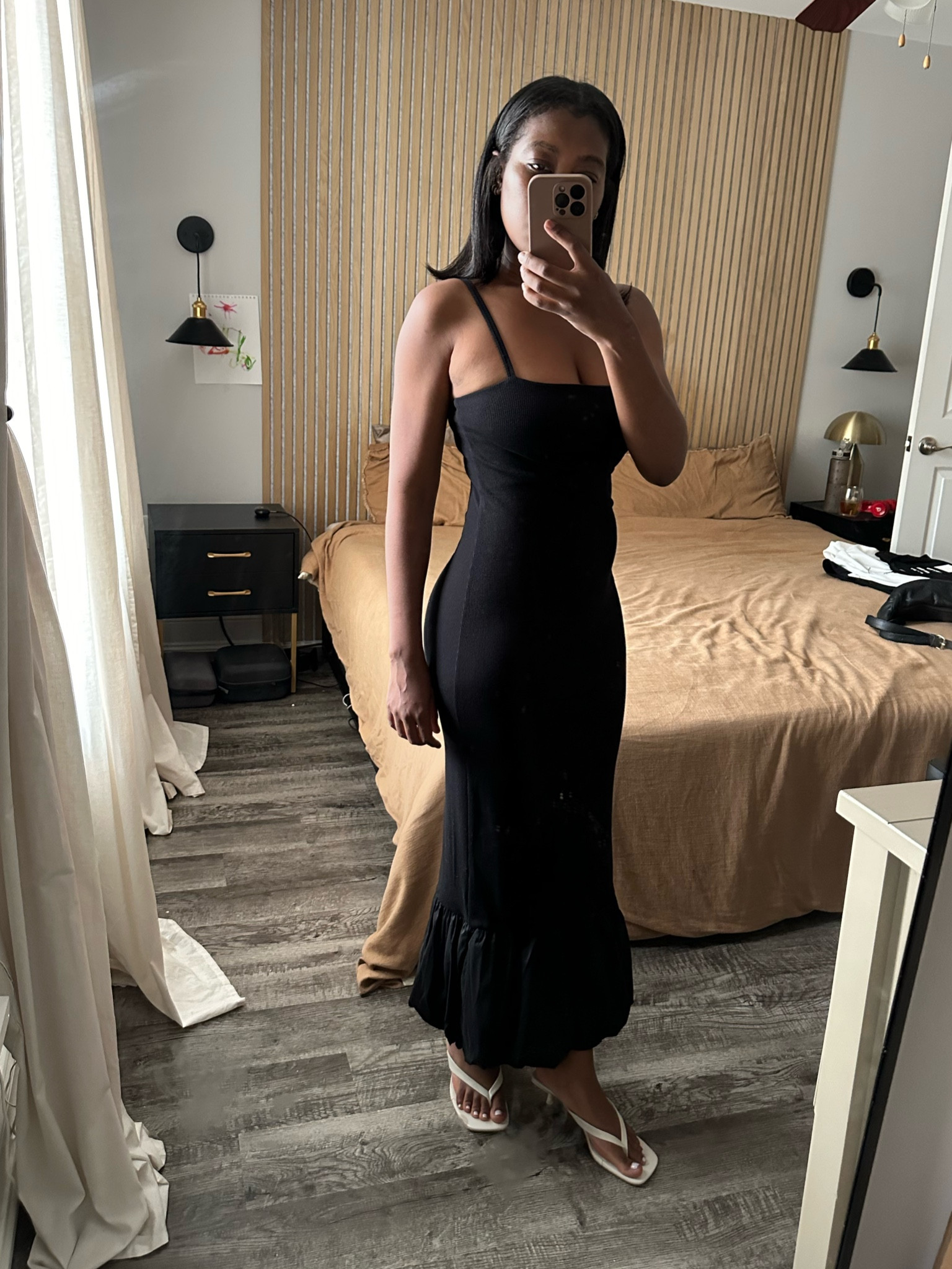 Black maxi bubble dress 

#LTKStyleTip #LTKFindsUnder100