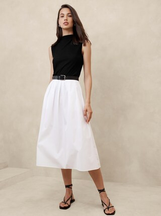 Ribbed Mock-Neck Tank | Banana Republic Factory