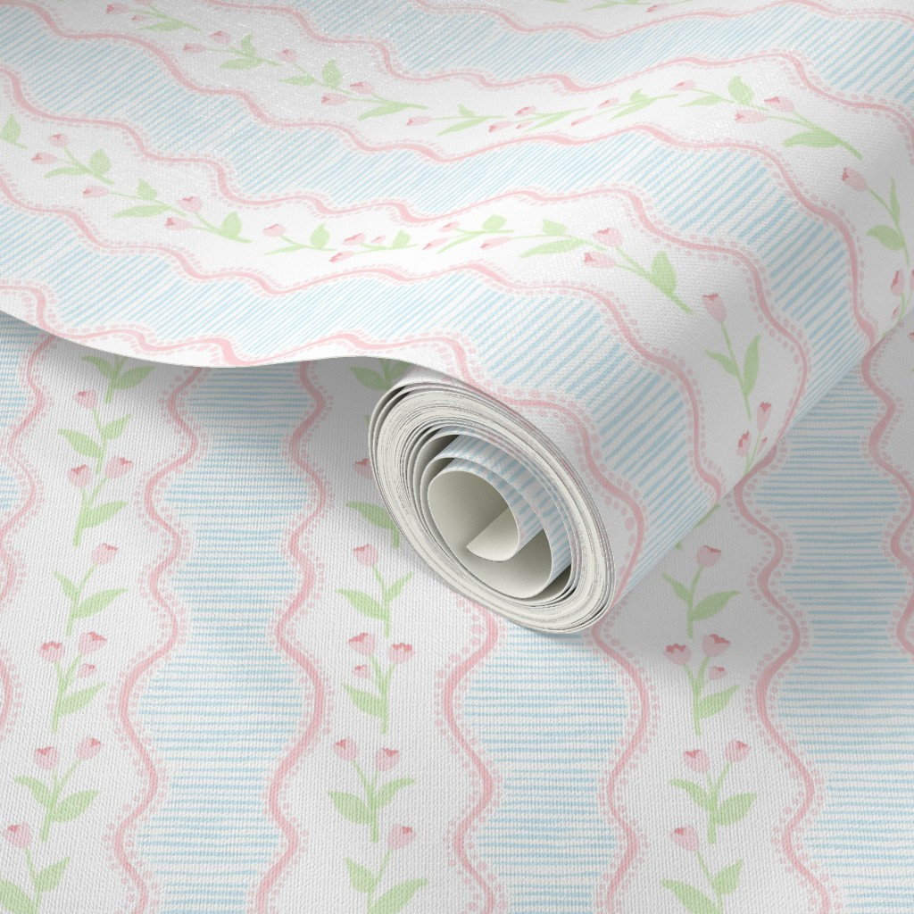 Wallpaper in Blooming Wabes | Spoonflower