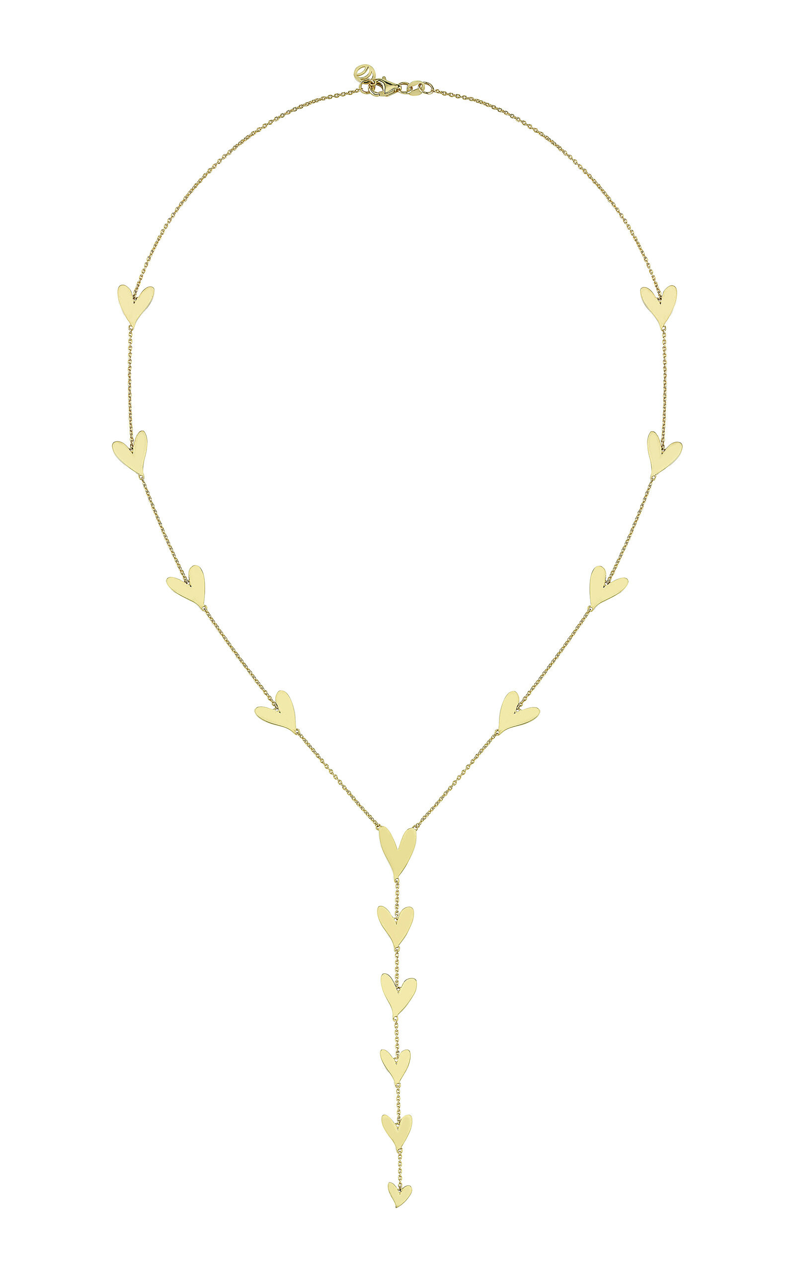 Be Mine 14k Yellow Gold Lariat Necklace | Moda Operandi (Global)