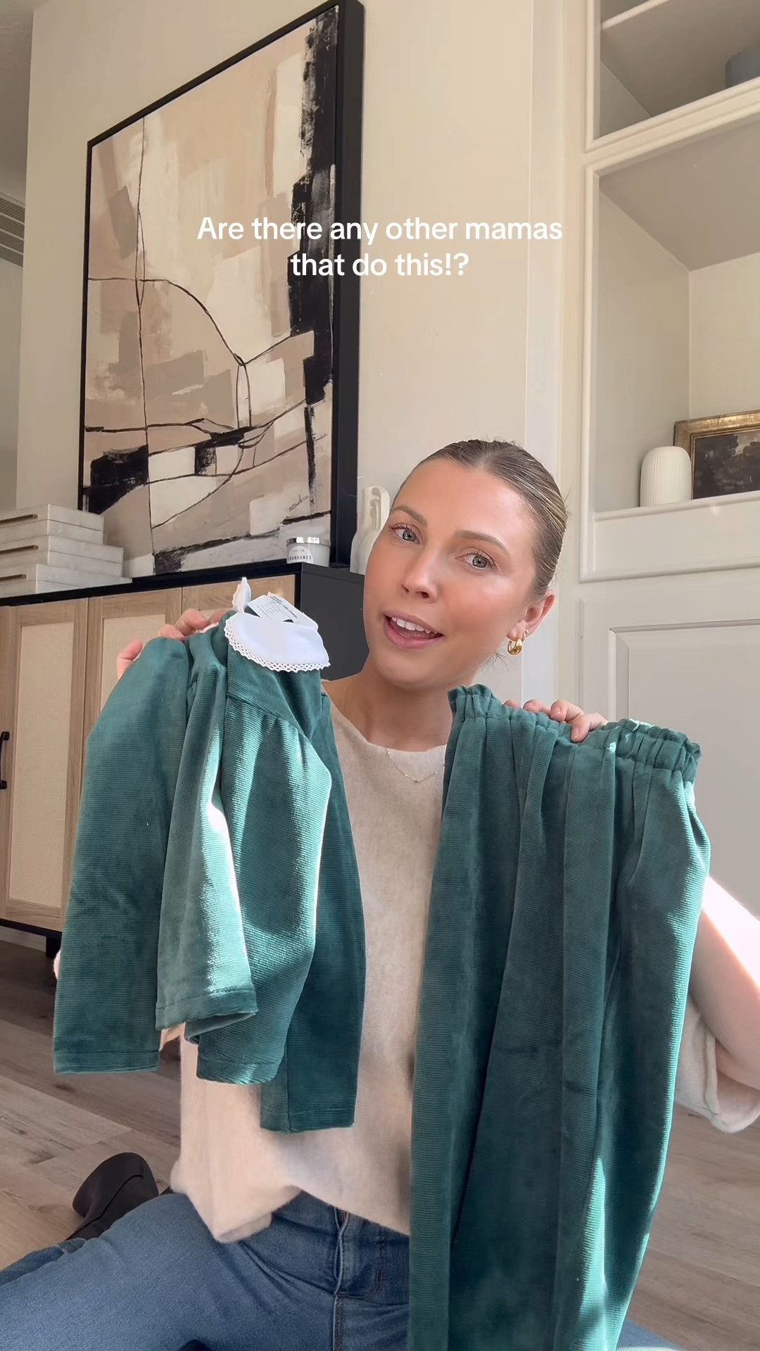 Closet organization hack! I love doing this for keeping my toddler + baby's sets together! 

 #LTKdayinmylife #LTKmomlife #LTKHome