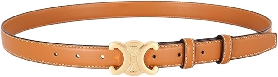 2022 New Online red Women's Belt Double C Belt 2.5 Thin Waist Silin top Belt Triumph Belt (Color ... | Amazon (US)