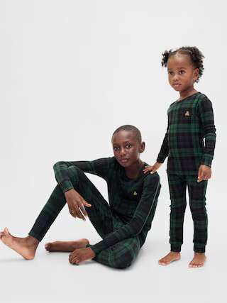 Kids & Baby Organic Brushed Cotton Holiday PJ Set | Gap (US)