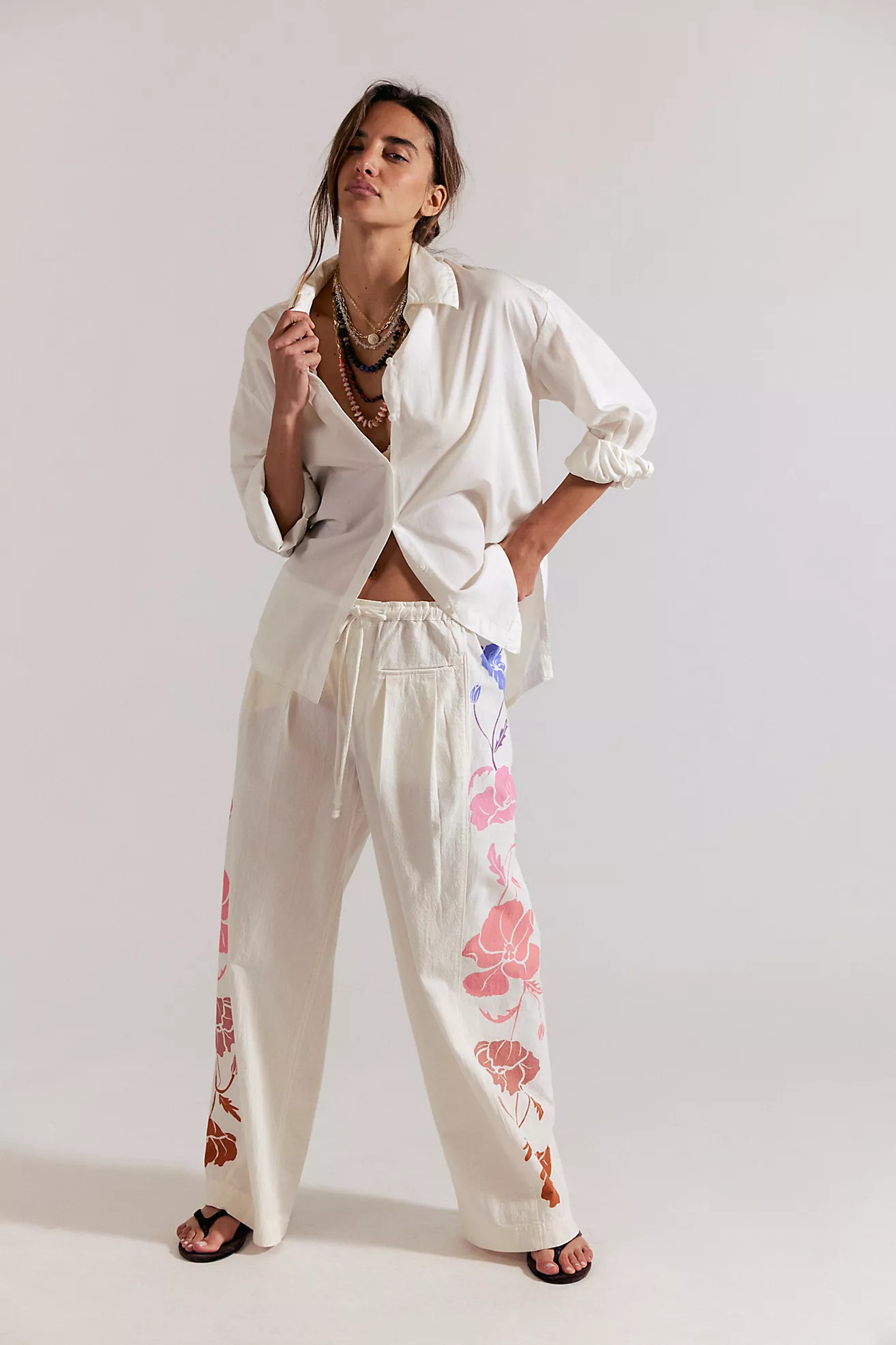 Hudson Canyon Side Printed Pull-On Pants | Free People (Global - UK&FR Excluded)